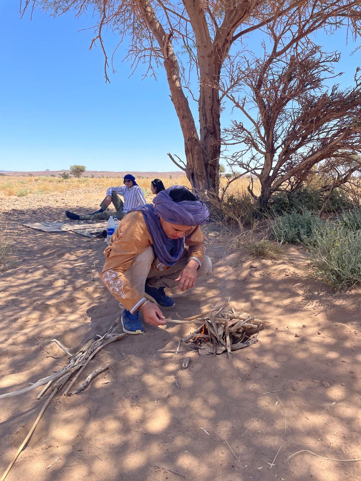 Desert Camp under the Stars